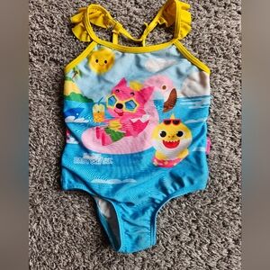 Pinkfong Baby Shark Swimsuit Girls 24m